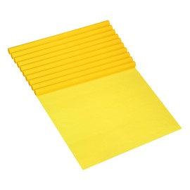 PATIKIL 3.3ft Crepe Paper Roll, 10 Roll 20" Width Soft Paper Streamer Sheet for Craft Flower Making Wrapping Party Birthday Wedding Decoration Ornament, Bright Yellow