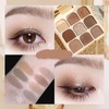 9 Colors Brown Nude Eyeshadow Palette Toast Design — Matte,