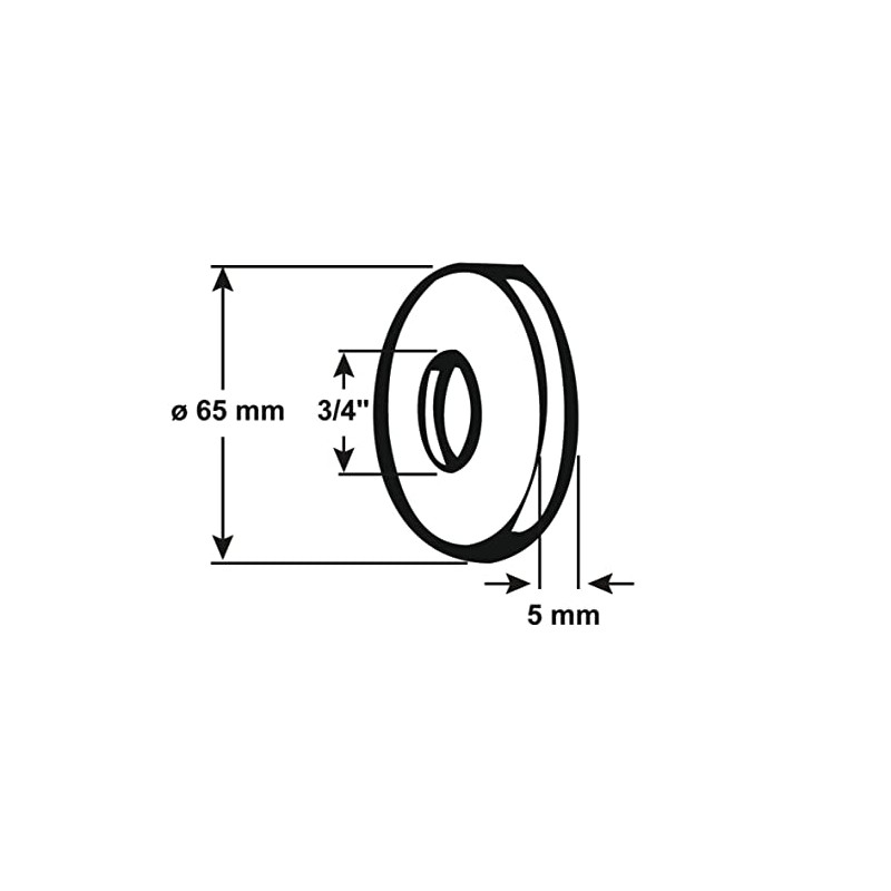 CORNAT TEC383002 Collar f. taps Chrome 3/4x5