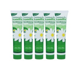 Herbacin wuta kamille 82141 Hand Cream with Glycerine Tube 75 ml (Pack of 5 (5 x 75 ml)