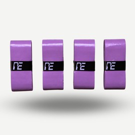 Pickleball Paddle Grip - Long Lasting Tennis Racket Grip Tape - Premium Soft Ultra Tac Overgrip for Enhanced Control - Pack of 4 - Purple