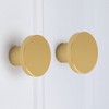 homdiy Round Gold Cabinet Knobs Drawer Knobs, 25 Pack Mushroom