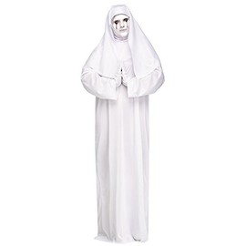 Fun World Women's Plus-Size Sister Scary 1x Adult Costume, White, 1X 16W - 20W