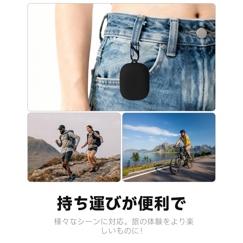 HVUYAL Case for SHOKZ OpenFit Pro Case with Anti-Lost Hook