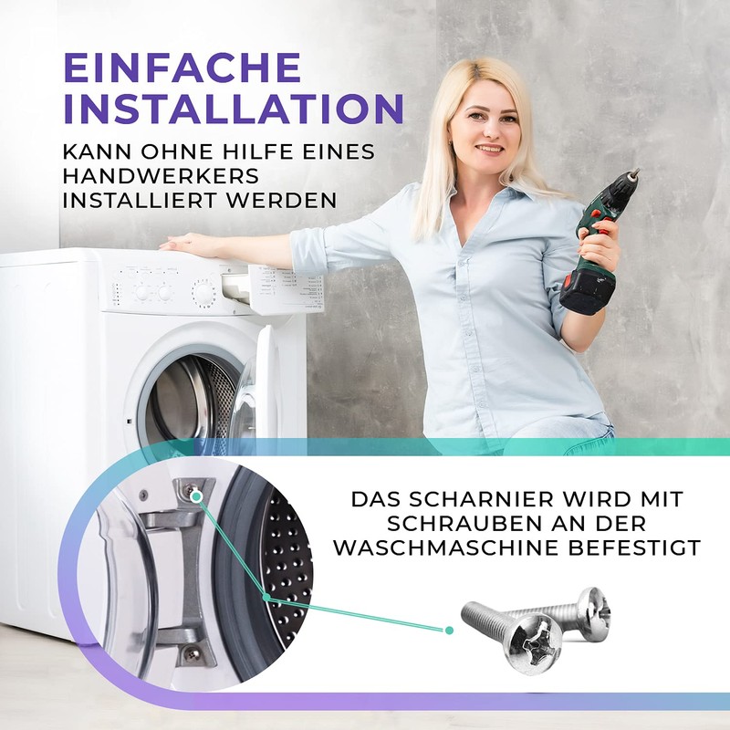 VIOKS Door Hinge Replacement for Bosch Siemens 171269 00171269 Hinge