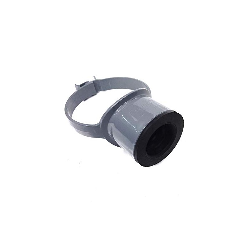 Floplast Soil Pipe Grey Strap Boss with 32mm Rubber Boss
