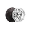 KNOBWELL 3 Pack Crystal Individual Dummy Door Knobs with Antique