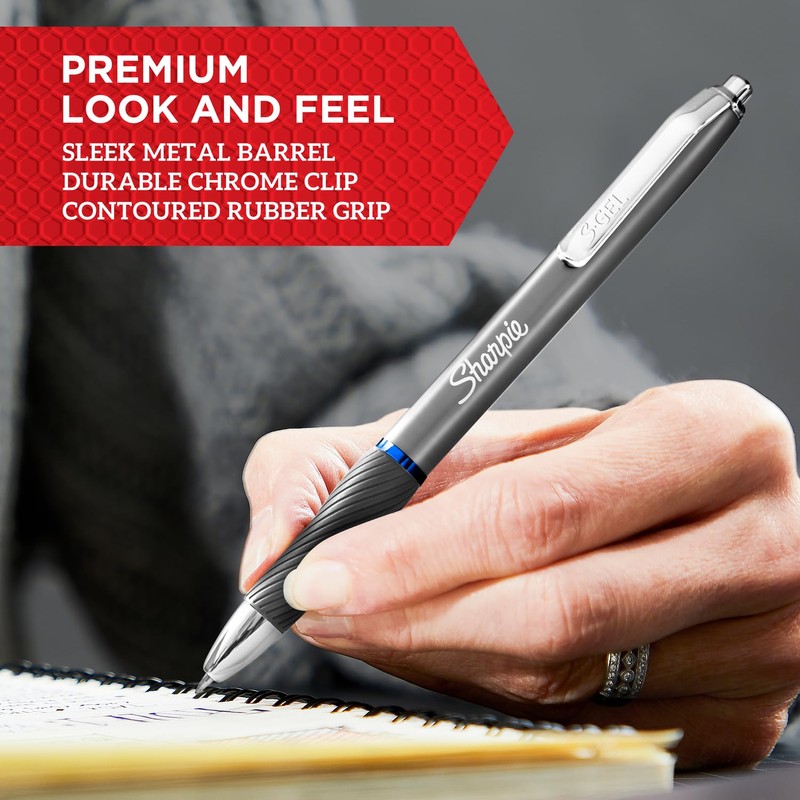 Sharpie S-Gel Pens | Medium Point 0.7mm | Black Ink