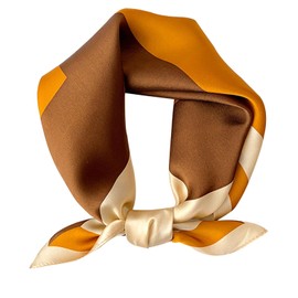 kcctoo 27.5" Mulberry Silk Feeling Head Scarf Women's Fashion Square Neck Satin Scarfs for Bag Hair Scarves Gift