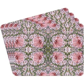 The Leonardo Collection Pimpernel Table Place Mats Set of 4 | Non Slip Washable Table Mats For Dining | Designed By William Morris | Set of 4 Printed Designer Placemats