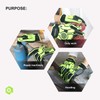 HLDD HANDLANDY Heavy Duty Work Gloves, SBR Padding, TPR Protector