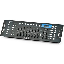 CO-Z CO-Z 192 DMX 512 Stage DJ Light Controller Lighting Mixer Board Console for Light Shows, Party Disco Pub Night Club DJs KTV Bars and Moving Heads