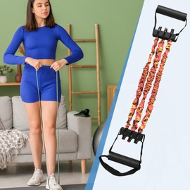 Stretch Bands for Exercise | Resistance Stretcher for Strength | Latex Elastic 3-Hole Workout Resistance Stretcher for Yoga, Gym, Rehabilitation, Sports, Home