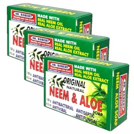 Dr. Robert Original antibacterial Neem  & Aloe soap - 3-pack