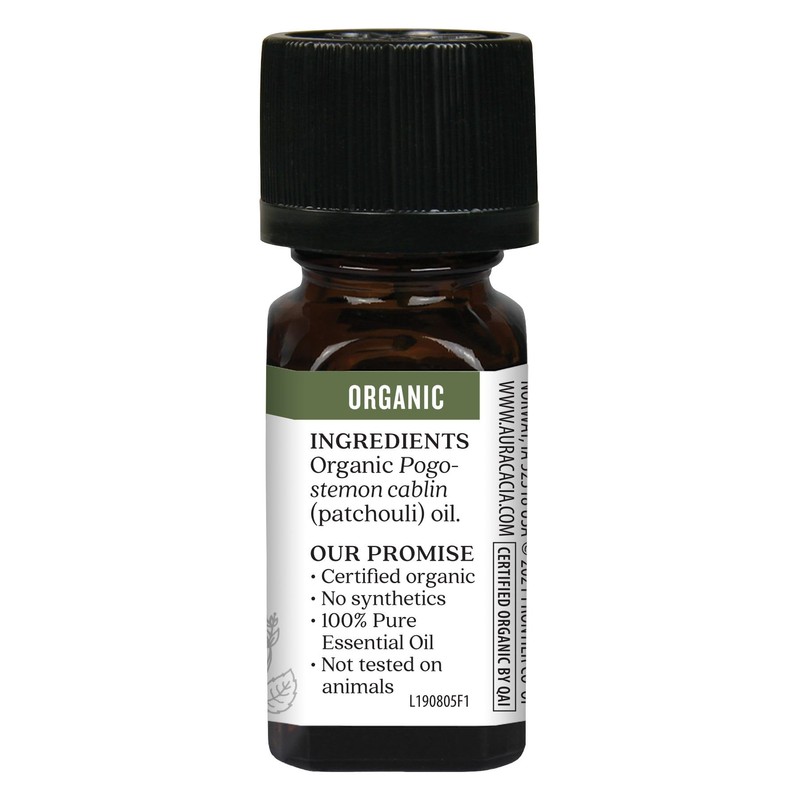 Aura Cacia100% Organic Essential Oil, Patchouli, 0.25 Oz