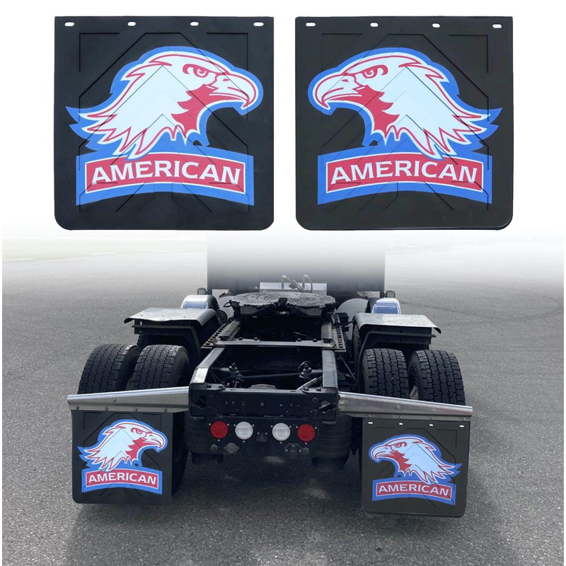 RILONH 24 x 24Inch Mud Flaps for Semi Trucks American