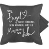Shirtracer Cushion Cover - Statement Cushion with Sayings - Because