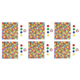 Henbrandt Mini Snakes and Ladders Games Party Favours - Pack of 12