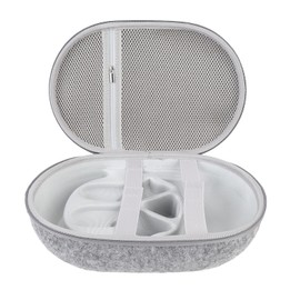 Hard Carrying Case for Meta 3, Lightweight Portable Storage VR Gaming Headset Travel Case, Small Hard Shell Storage Case with EVA and Felt Cloth Material