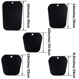 Ruisita 8 Pairs (16 Sheets) Reusable Boot Shaper Form Inserts Boots Tall Support for Women or Men(16 inch, 14 inch, 12 inch, 9.5 inch, Black)