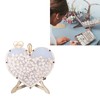 Wooden Wedding Frame Guest Book Drop Box with Stand 80