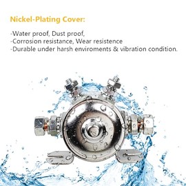 LLNSEAUTO Max 150A 24 Volt 4-Terminal Continuous Duty Solenoid Relay 24063 Nickel-Plating | Fits for Golf Carts, Winch, Marine, Heavy Duty, SPST 24VDC 24V Solenoid Relay Need Break | OE# 0662565200754, 24063