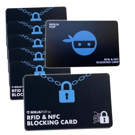 Ninja Pop RFID Blocking Cards - Set of 10 NFC Protectors/RFID Blockers for Debit Cards, Credit Cards