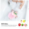 BIUDECO 5Pcs Bath Exfoliating Tools Soft Rubbing Bath Balls for