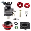 Upgrade 15mm Replace Carburetor kit Air Filter Manifold Inatake Pipe