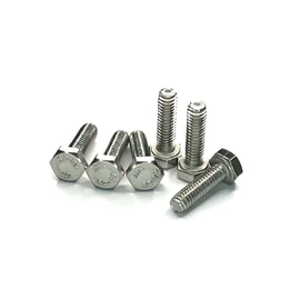 M6 (6mm x 8mm) Hex Set Screw (Fully Threaded Bolt) - A2 Grade Stainless Steel (pack of 20)
