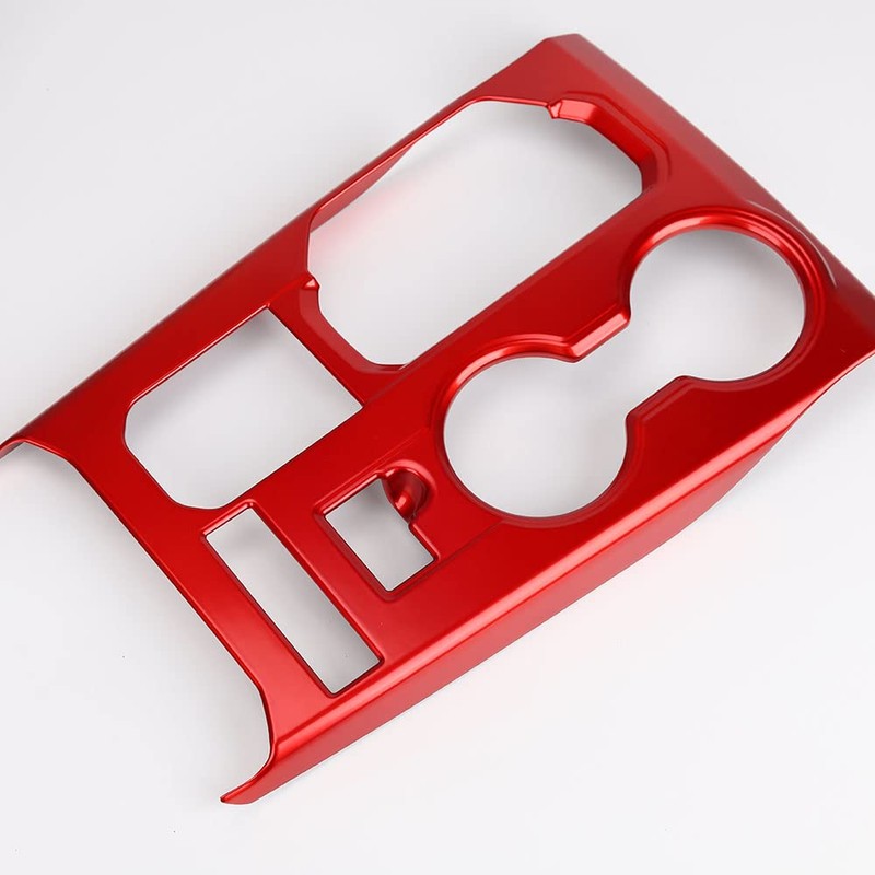 LEXLEY Red Style Gear Shift Frame Console Panel Trims Cover