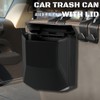 ZUKIDA 車用ゴミ箱 車用収納ボックスゴミ箱 シートフックと車用ゴミ箱 蓋付きフック付きシートバックグローブ収納ボックス 車内用アクセサリー、自動車、家庭、オフィス、キッチン、寝室用ミニゴミ箱
