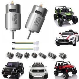 2 Pieces 24 V RS550 40000 RPM Children's Electric Car Motor Upgrade High Speed Motor for Children Ride on Car Spare Parts