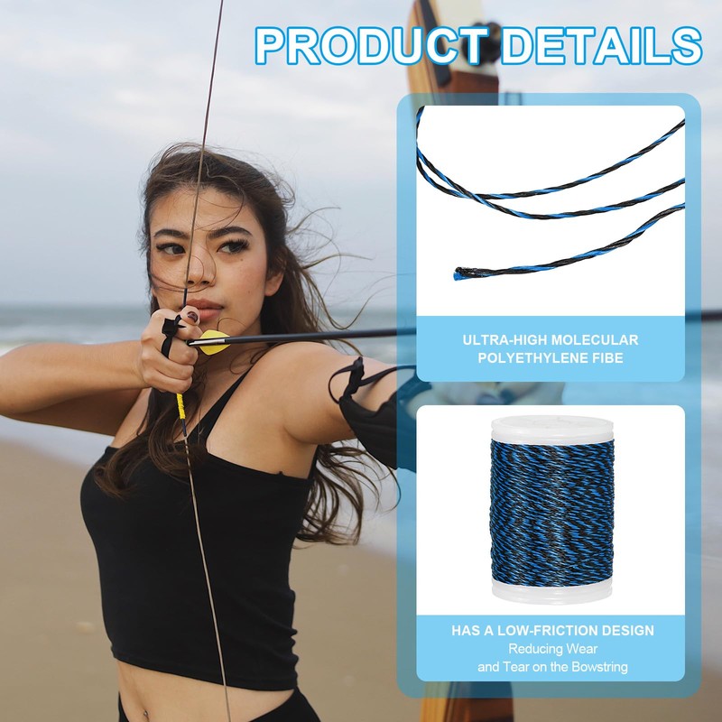 sourcing map Archery Recurve Bow String Serving Thread 120 Yard