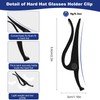 DEKELIY Hard Hat Accessory Clip Kit：3Pcs Pencil & Marker Holder