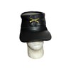 Civil WAR Real Cowhide Black Leather KEPI-HAT Adjustable Free Size