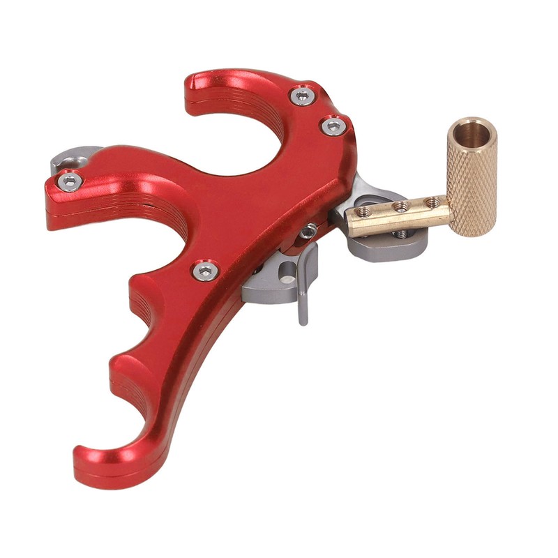 Bow Release Aids Aluminum Alloy Sensitivity Adjustable 4 Fingers Compound
