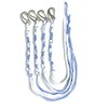 Aleeza Tzitzits with Clips Light Blue and White, tzitziyot tzitzis,