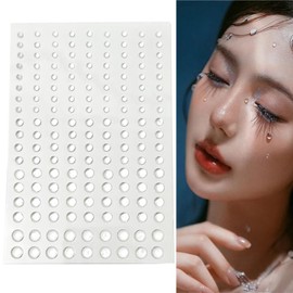 TUPWELY 2 Sheets Clear Dewdrop Water Droplets Sticker Self-Adhesive Round Dew Drop Simulation Resin Water Shape Beads for DIY Scrapbooking Crafts Card Making Face Decor Accessories, BPY27854