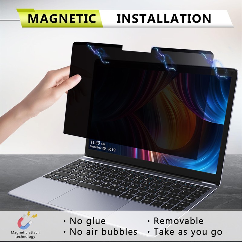 Attach & Go Removable Privacy Screen for 2026 MacBook Air