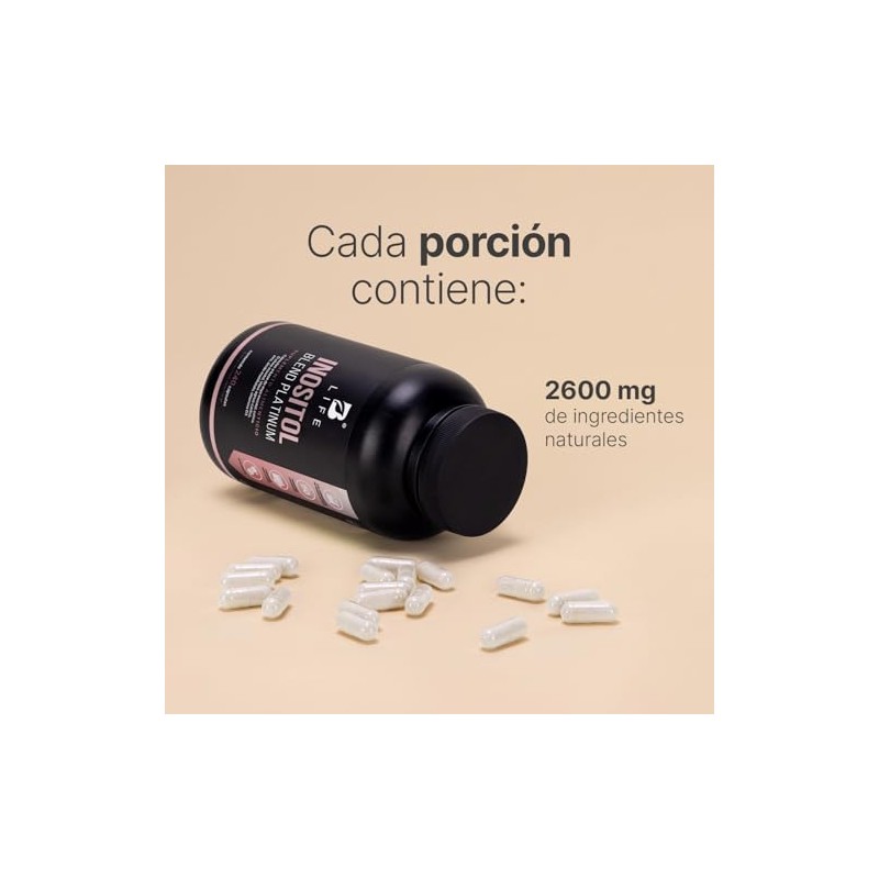 Myo Chiro Inositol 240 Caps Equilibrio Hormonal 2600 Por Porción
