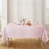 HommxJF Blush Pink Polka Dot Satin Table Cloth 52 x