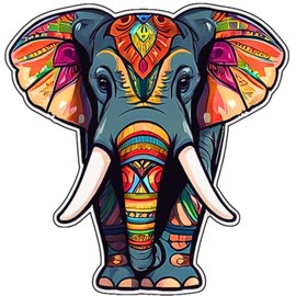 3PC 3'' Elephant Sticker Vinyl Stickers, Laptop Decal, Water Bottle Sticker, Car Decal, Skateboard Stickers, Funny Stickers, Bumper Stickers, Gift for Lover