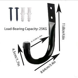 Floatdream 6 Pieces Heavy Duty Garage Hooks, Utility Hooks for Garage Wall, Heavy Duty Garage Storage Hooks, Suitable for Garages Warehouses Cellars and Gardens