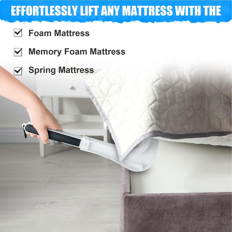 Mattress Lift Tool with Premium Plastic Lever Mechanism for Effortless
