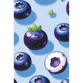 Blueberry Bliss Notebook – Glossy 3D Berry Cover – Lined Journal for Notes, Writing and Reflection