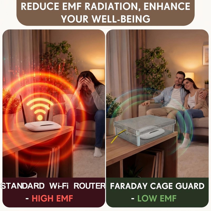 CraftyDream Wi-Fi Router Cover EMF Shielding Protector for Routers Maintaining