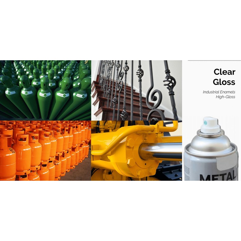 METAL-CLAD 1 Can Aerosol Spray Paint (Gloss Clear Coating) 1-S-7400