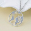 Deluxe Conjunto Collar + Pulsera Brazalete Dije Mapa Mundo Mundi