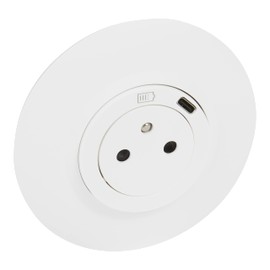 Legrand - Socket Surface 2P+T Standard FB with USB Charger Type C Complete Dooxie